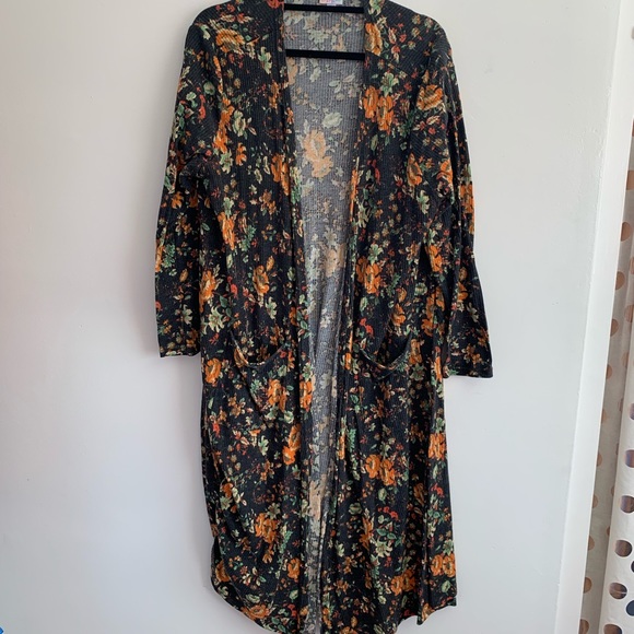 LuLaRoe Sweaters - Fall Floral Lularoe Sarah Duster Cardigan Sweater